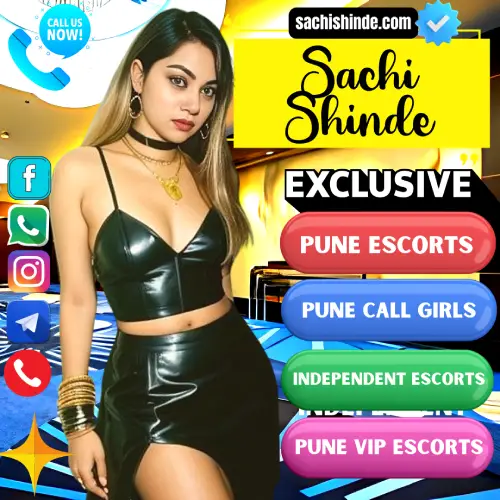Banner image for Open Graph Protocol for sachishinde.com. Posing in the banner recently taken real photo of Sachi Shinde in 2024 along with the Text, Exlusive  Pune Escorts, Pune Call Girls, Pune independent Escorts and Pune VIP Escorts. Book via Call, Whatsapp, Telegram, Instagram or facebook. All Profiles are verified and Real.