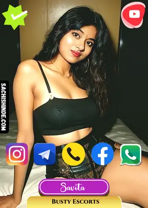 Verified Profile Image of Pune Busty Escorts Girl Savita. Book an appointment with Savita Via WhatsApp, Instagram, Telegram, Facebook or Call. Savita's exclusive Video is Available. 